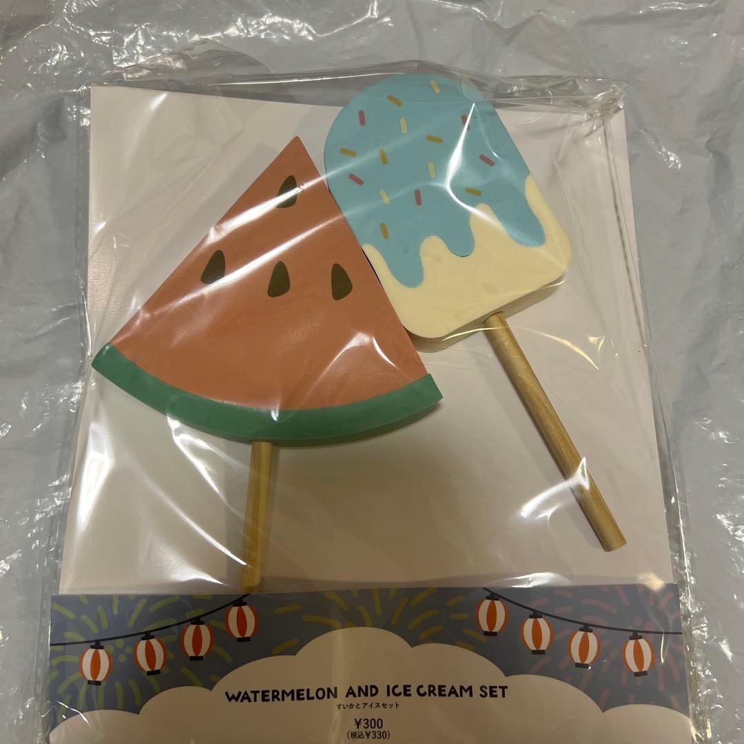 すいか アイス セット 縁日 お祭り 屋台 夏祭り 祭 スリーコインズ - メルカリ