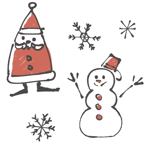 クリスマス☆手描き無料イラスト素材素材ラボ