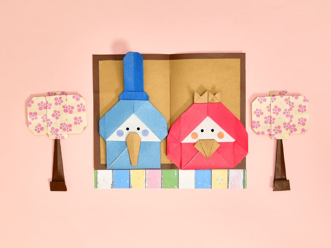 ひな祭りの簡単折り紙☆お雛様のぼんぼりは折り方簡単なのに可愛すぎ！ちょちょいの工作部屋