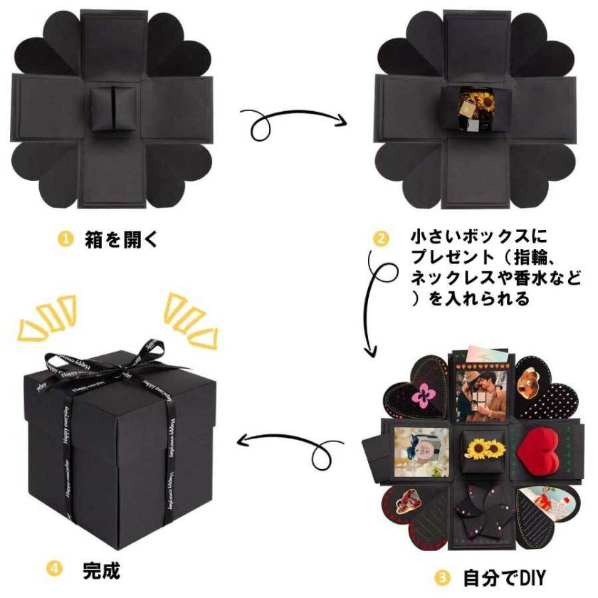 サプライズボックス 大型50cmサイズ 単品 白・ピンク誕生日 送別会 ドッキリ – FamuLia-toysballoon shop