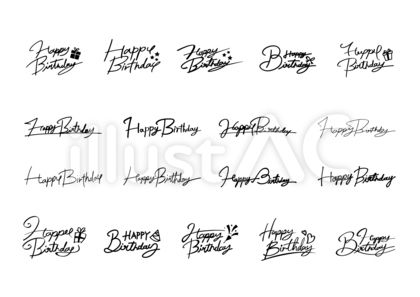 ハッピーバースデー」をレタリング！簡単にできるデコ文字や飾り文字彼氏の誕生日プレゼント研究所