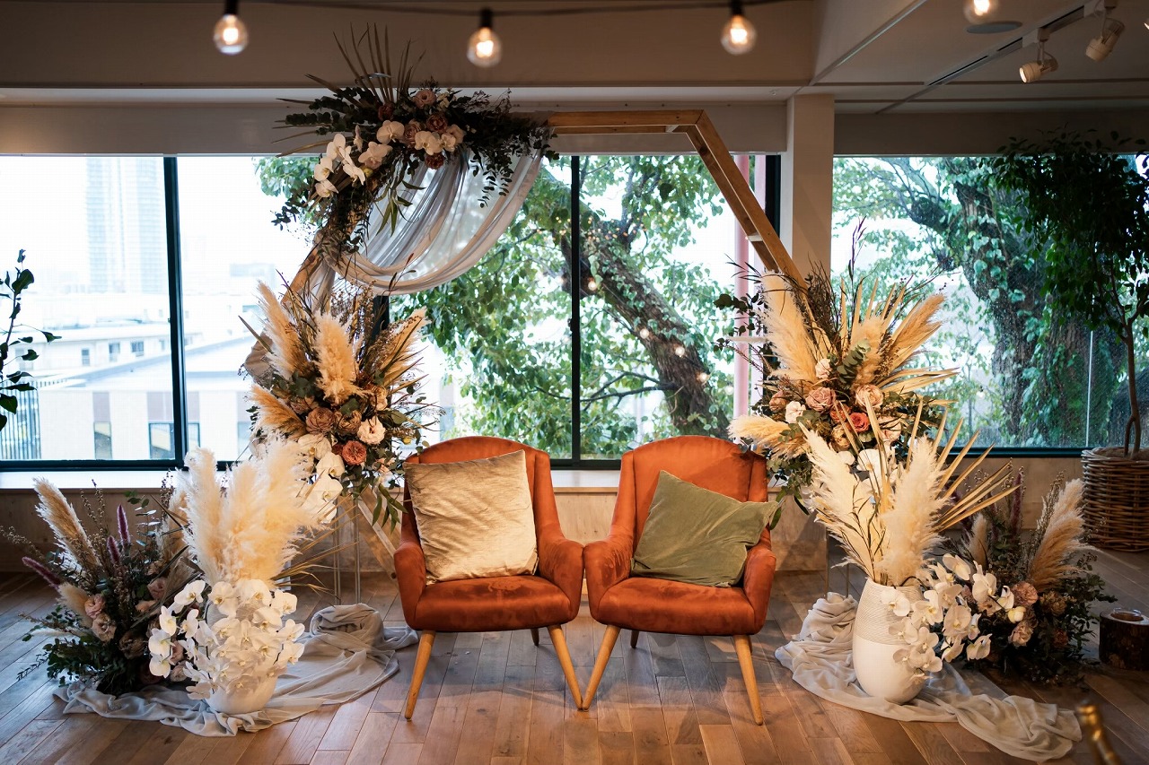 計18点 ウェディング高砂・ウェルカムスペース装飾セット ウェルカムスペースセット 春夏婚向け