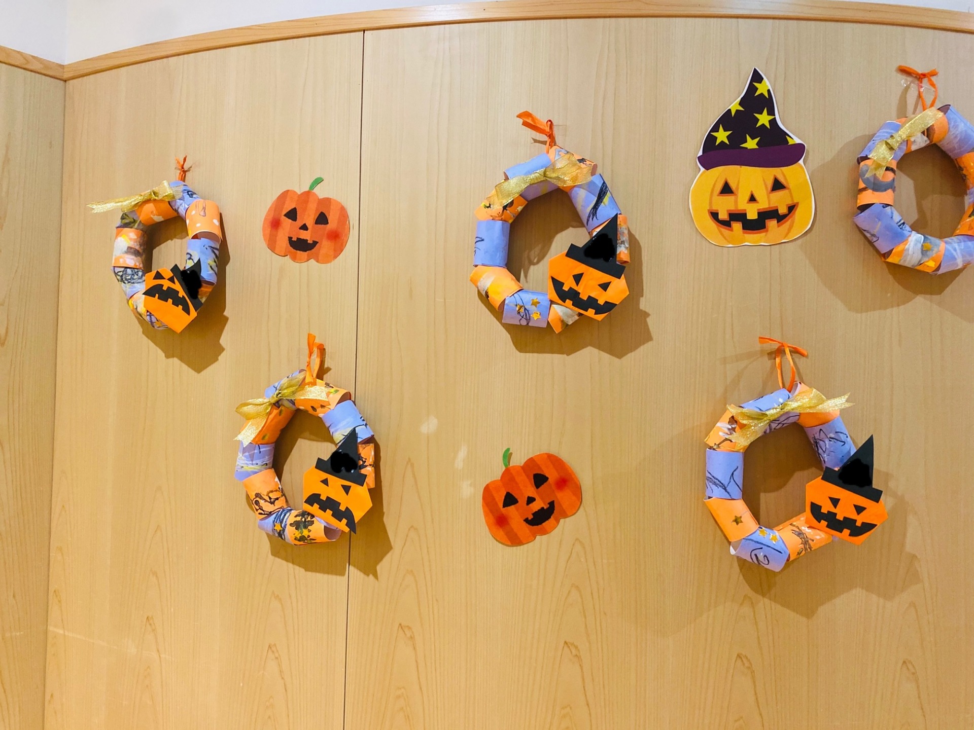 ハロウィンリース 製作キット ハロウィン リース 飾り 壁面 幼稚園 保育園 介護施設 - めい's shop