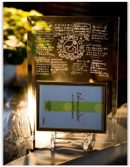 色紙 夫妻 結婚 写真撮影 前撮り アイテム 書道 筆文字 オーダー ブライダル