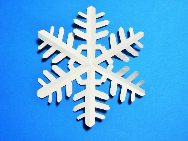 折り紙 切り絵 Origami クリスマスツリーを簡単切り絵で！1分で作成！！親子でつくてみよう