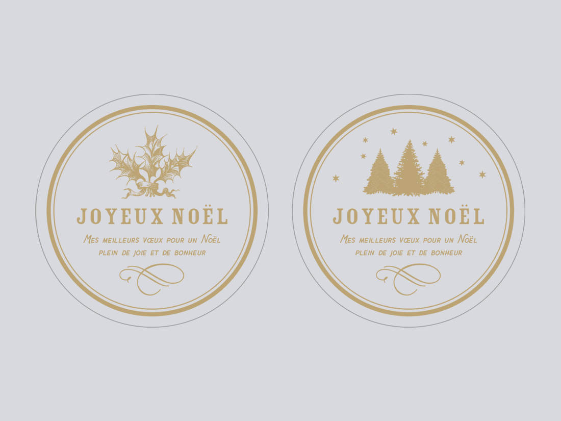 Vtg HALLMARK ☆クリスマスシール・Christmas ホールマークステッカー輸入海外シールPay ID