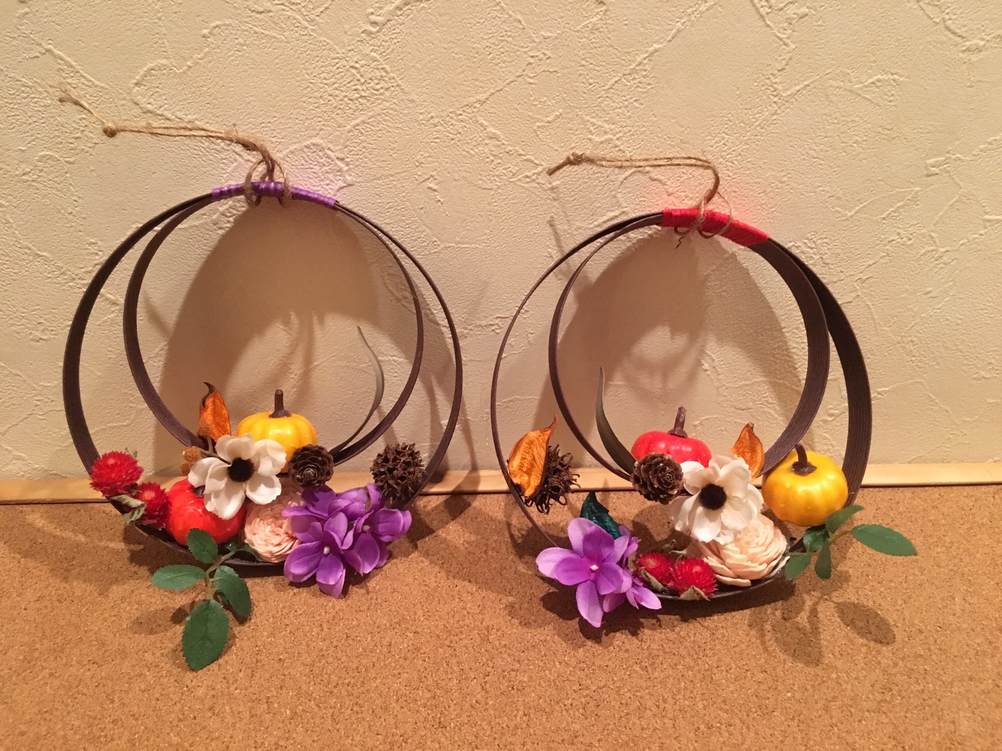 ハロウィンリース 作り方アトリエ花あそび