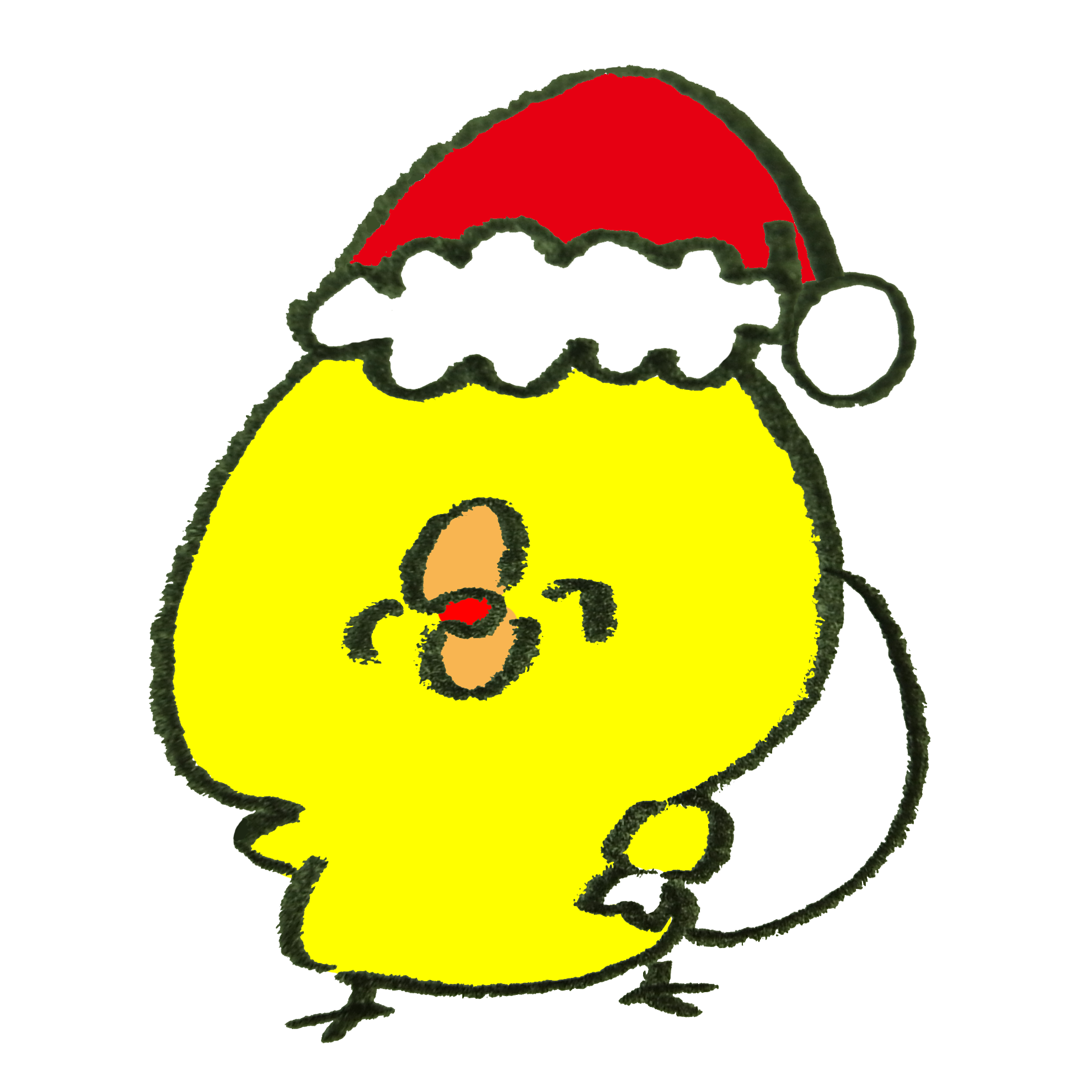 クリスマスカードテンプレート「サンタと雪だるまとプレゼント」ダウンロードかわいい無料イラスト 印刷素材.net