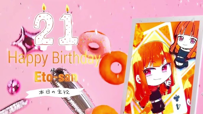 カラフルピーチ えとさん誕生日 公式イラストTikTok