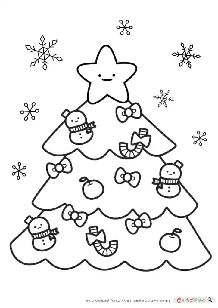 子供のための塗り絵。メリークリスマスのテーマ。陽気なキャラクター。Premiumベクトル素材