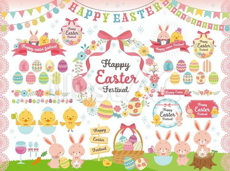 イースターエッグのベクトル アイコン画像とかわいいウサギ イラストPSD 無料ダウンロード - Pikbest