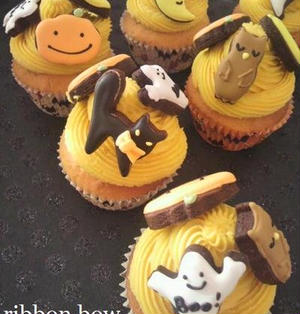 ハロウィンのカップケーキ