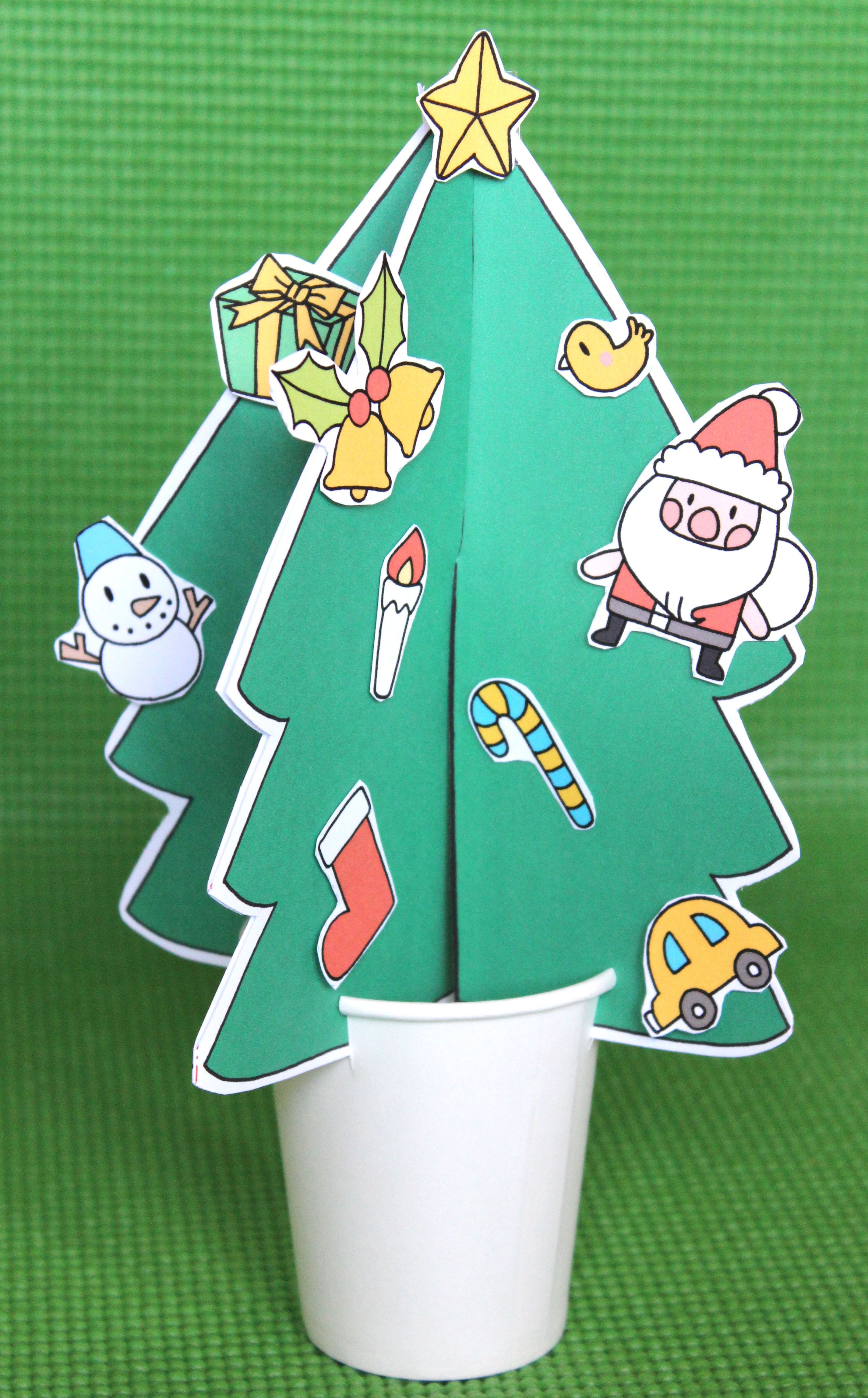 台北日本語幼稚園でのクリスマス工作～サンタさん～Children's Discovery Place幼児教室～Make, Play andLearn～