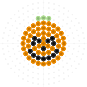 おめかし❀ハロウィンガーランド - MI-YU☆のアイロンビーズアトリエ～perlerbeads design～