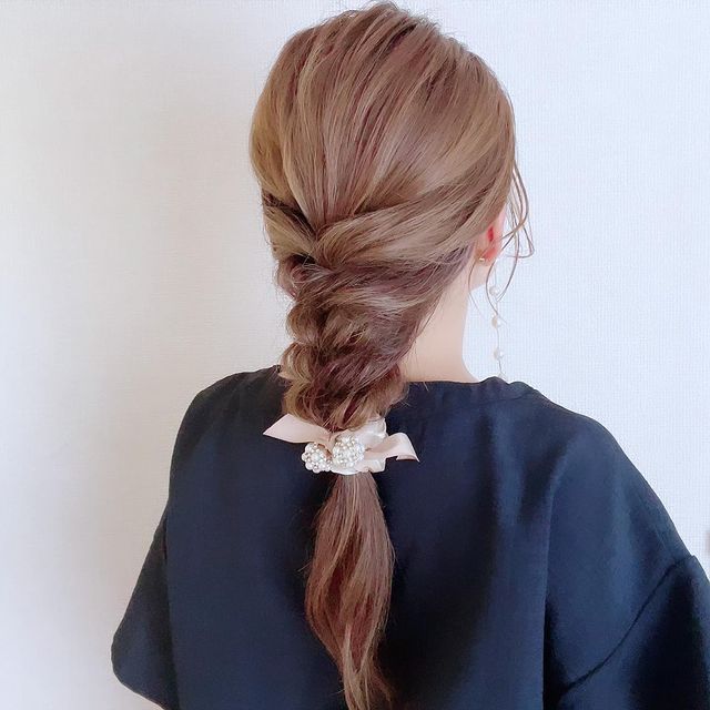 お祭り ヘアアレンジ 私服TikTok