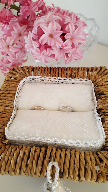 作り方 かごリングピローを100均アイテムで手作り♡お花たっぷりナチュラルに！＊chao wedding