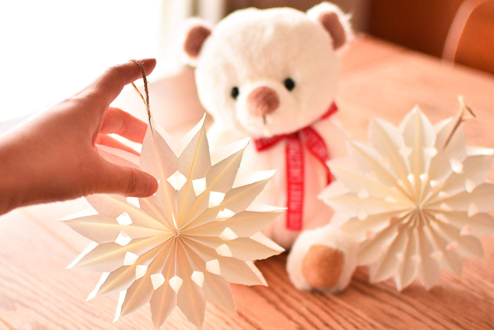 画用紙でできる手作りクリスマスオーナメント ほし編- nunocoto ヌノコトキナリノモール