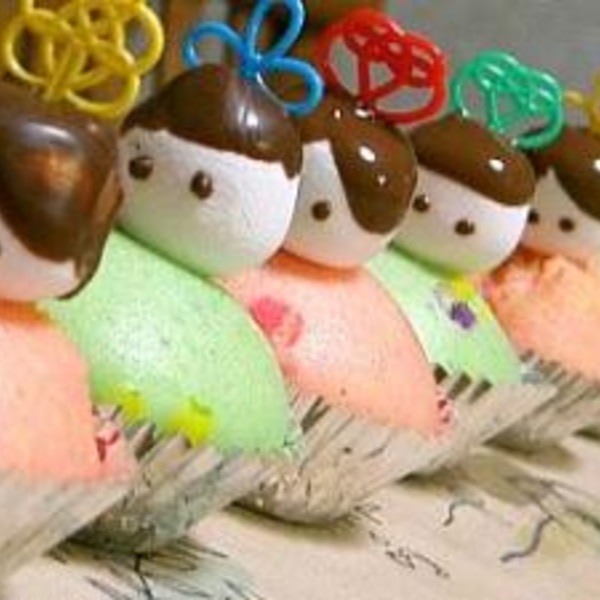 ♪ 子供と楽しむ 簡単ひな祭りにお団子風ホットケーキ ♪献立・レパ－トリ－に♪山城屋の乾物料理ブログ