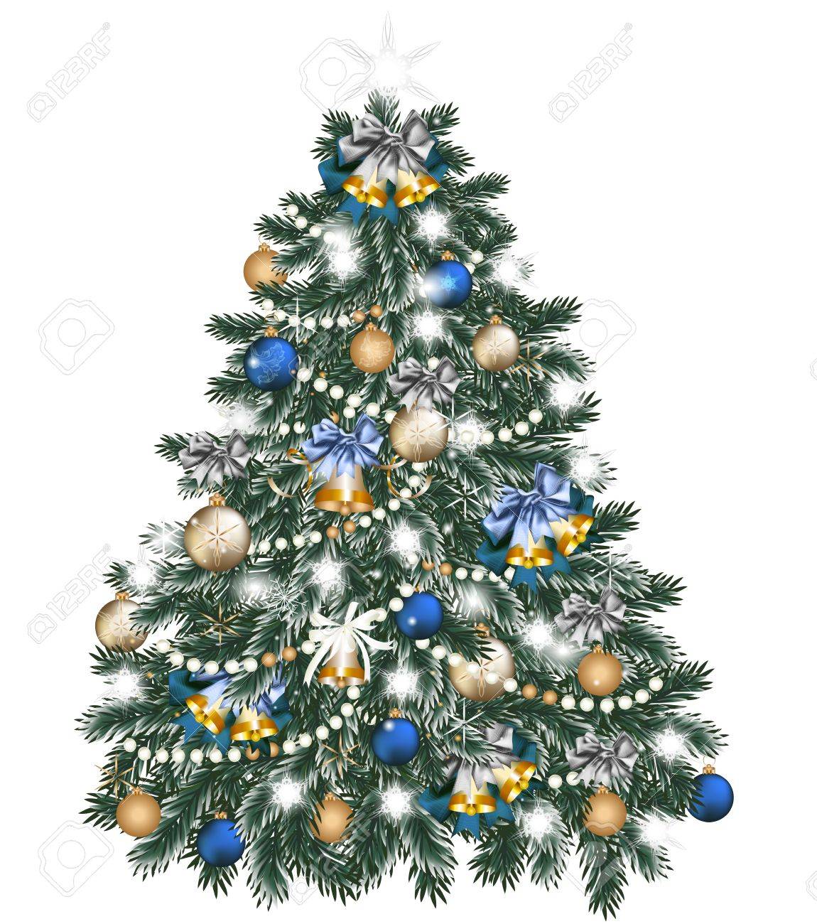 クリスマスツリー：イラスト無料