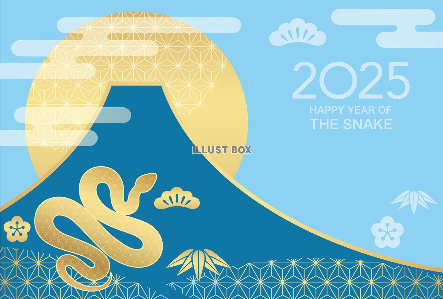 編集簡単！巳年年賀状テンプレ30選写真フレーム付きで無料素材充実