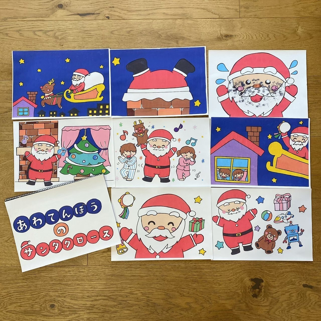 完成品 あわてんぼうのサンタクロースペープサート両面5本セット知育玩具XmasYahoo!フリマ 旧PayPayフリマ