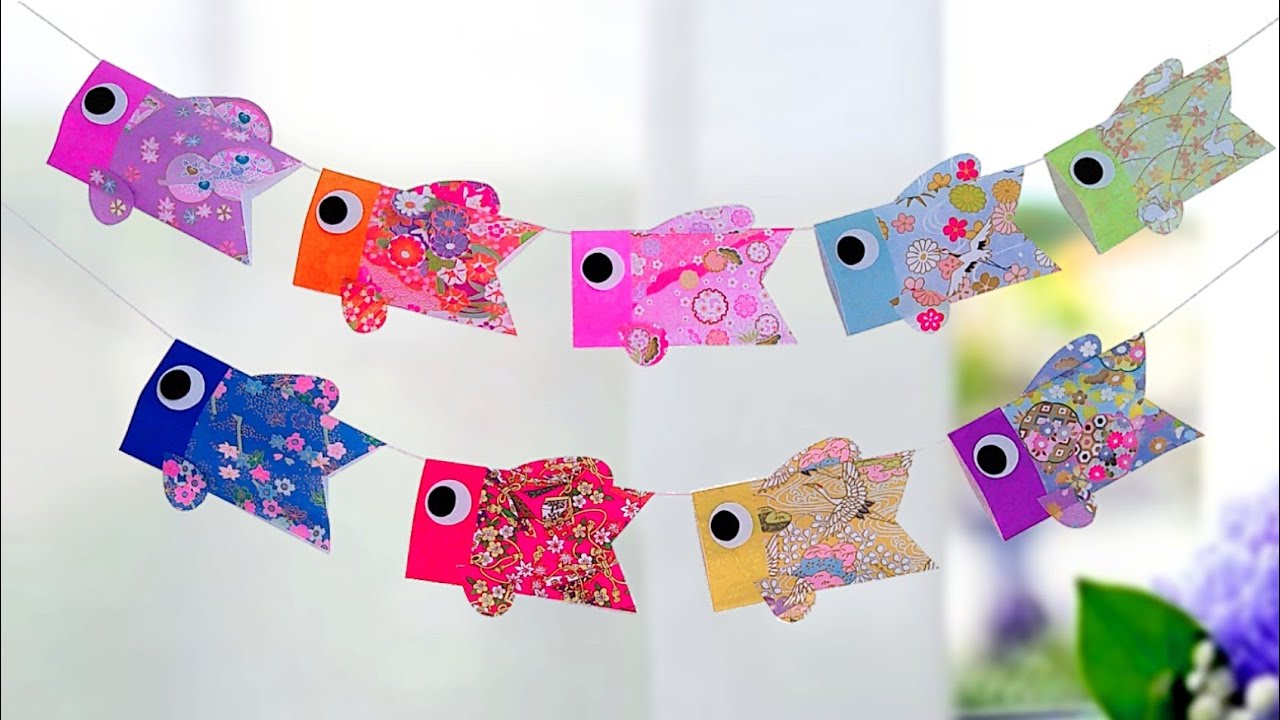 壁面飾り工房本店 壁面装飾・パネルシアター・ペープサート・型紙・知育・保育・介護商品の販売☆壁面飾り工房横100cm 「こいのぼりおおきいね！」 ５月 子供の日 春 幼稚園 保育園 学校 病院 施設 知育 壁面装飾 型紙 製作☆