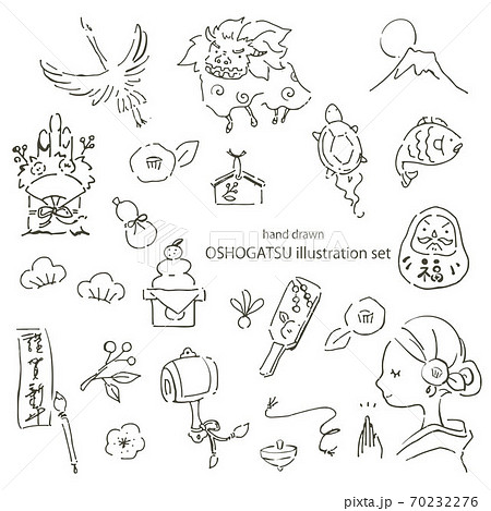 年賀状にもおすすめ！シンプルでかわいい正月イラスト制作紹介イラスト制作会社アットのイラストレーターブログ