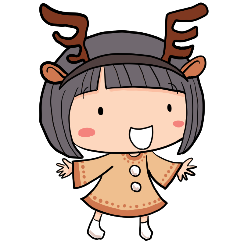 クリスマスのサンタ服を着た女の子 表情3種×2形式SKIMA スキマ