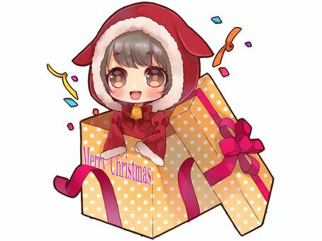 クリスマスイラスト手描きイラスト女の子イラスト創作イラスト