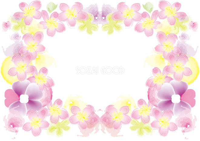 季節の飾り枠春のフレーム-ill_frame_a01b.pngダウンロードページ-無料ビジネスイラスト素材のビジソザ