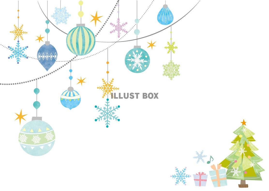 クリスマスのオーナメントのフリーイラストフリーイラスト・クラシック フリクラ