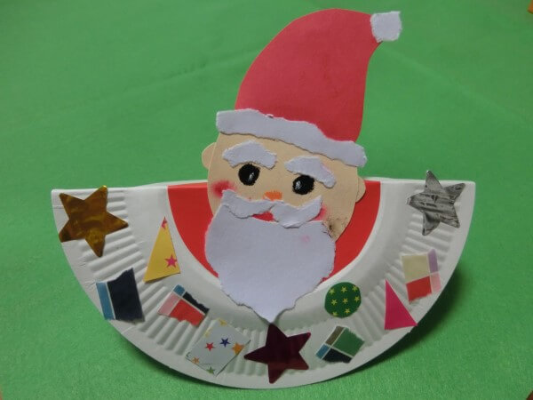 紙皿を使った製作 ゆらゆらサンタを作ろう✨こっこ先生のあそびば