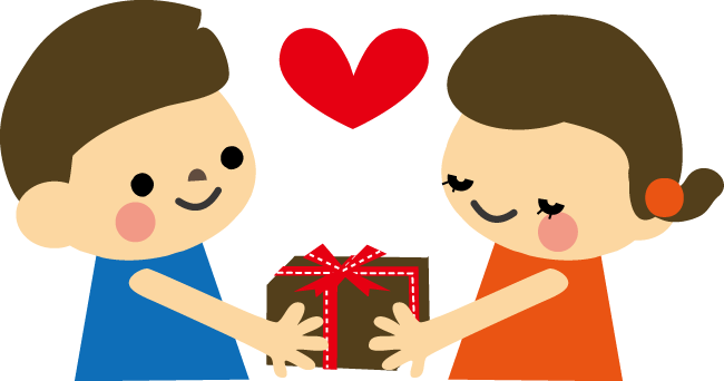 キュートバレンタインイラスト無料素材ならフリービーAC
