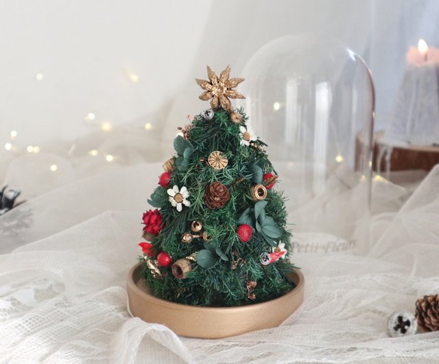 ミニクリスマスツリーガラス装飾 クリスマスプレゼント 交換ギフト