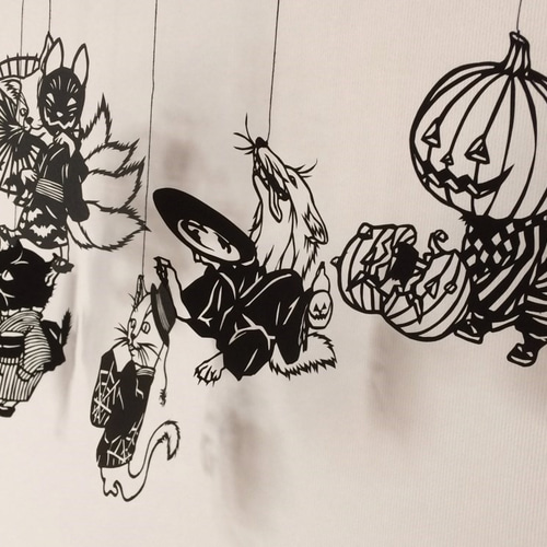 ハロウィンの切り絵無料図案 - 切り絵のある暮らし