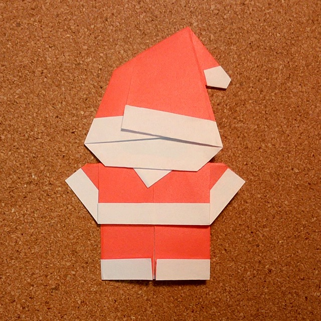 折り紙簡単 可愛い サンタクロースの折り方 ◇Origami Christmas Santa Claus クリスマス 冬◇ – おりがみぷらざOrigami-plaza季節の折り紙