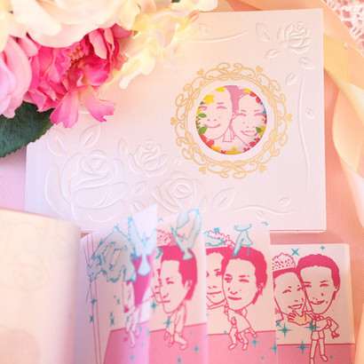 席札アンティークタイルWEBで簡単手作りできるココサブの席札