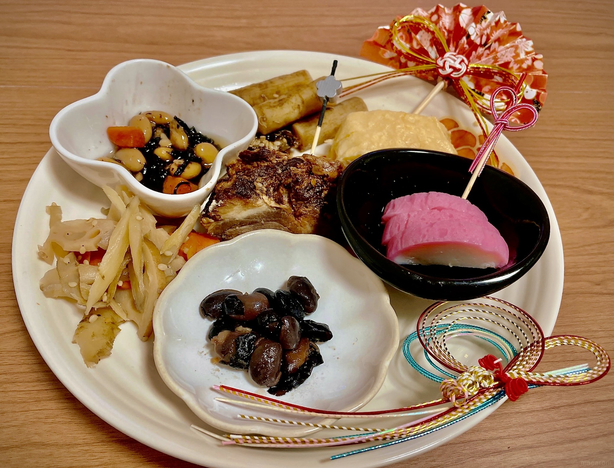 和食器 和盆 プレート お正月 セリアのお正月グッズで♪ お手軽「ワンプレート