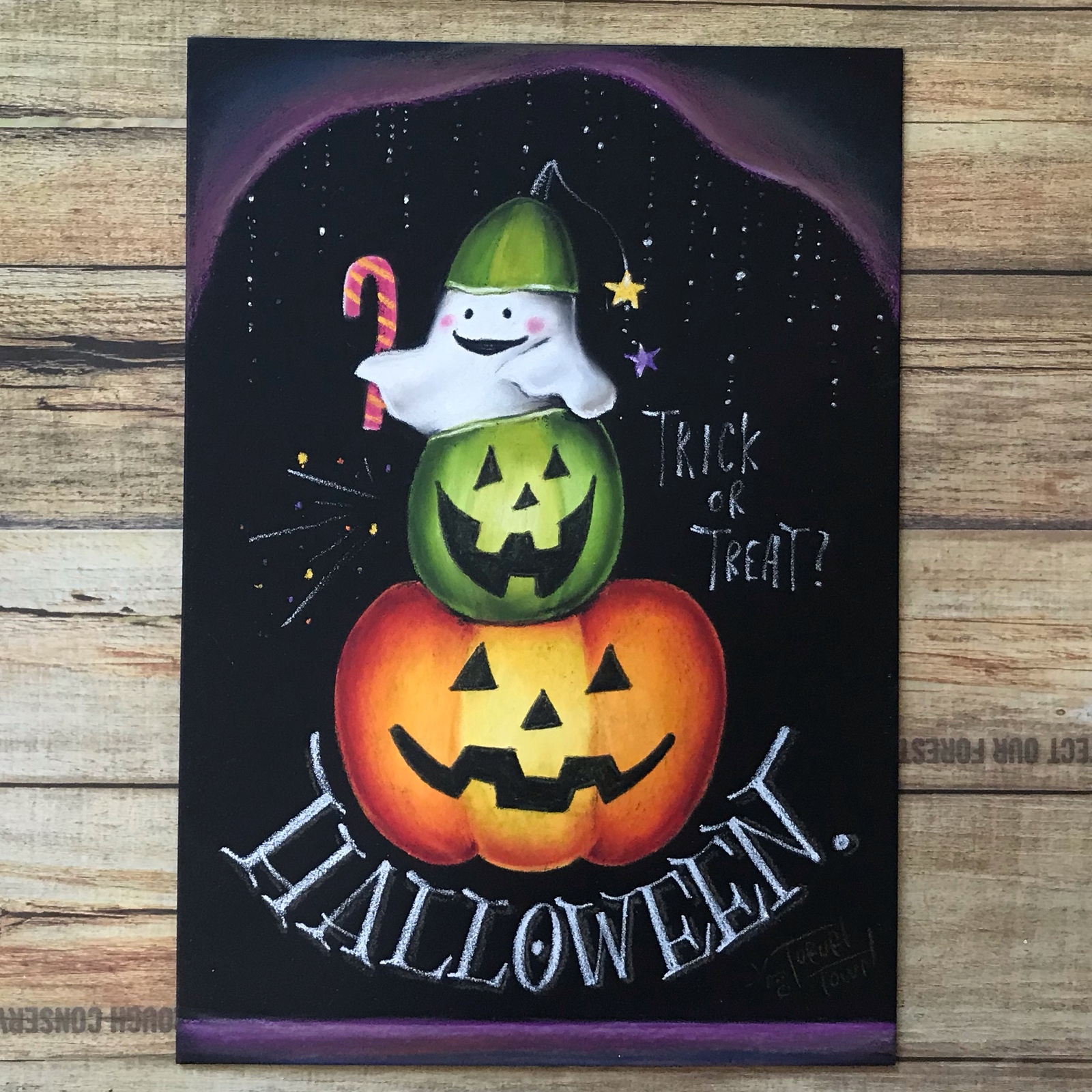 黒板アート 2018 ハロウィン - たれぞーの日記 DIY・セルフリフォーム tarezo33