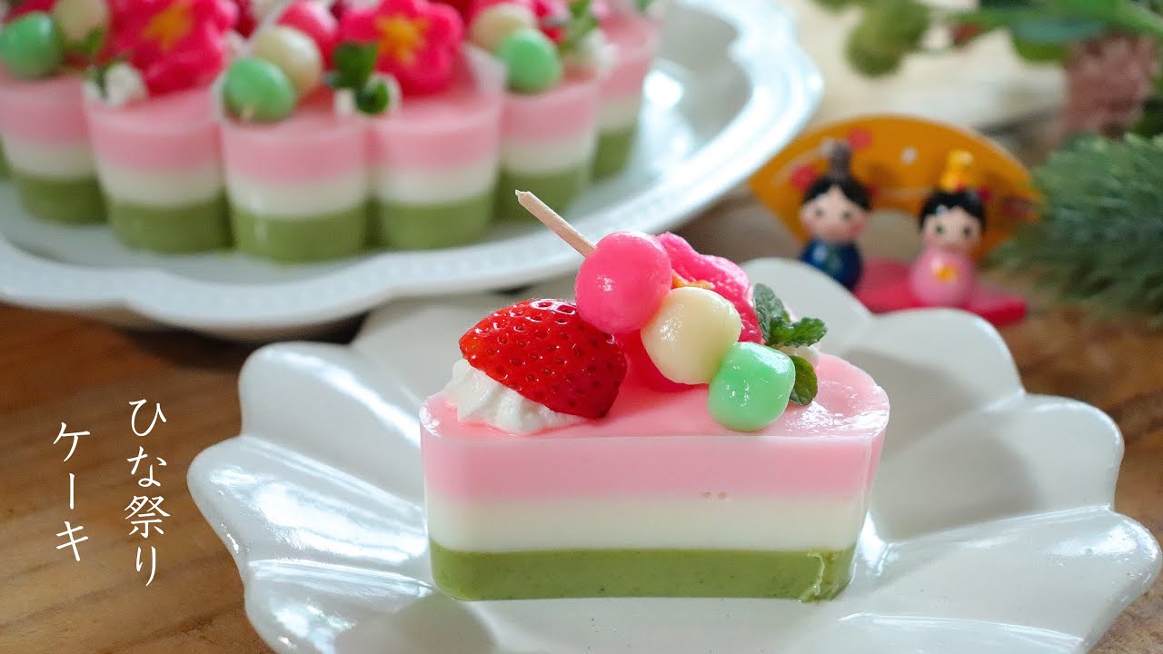 大豆粉のひなまつりカップケーキ