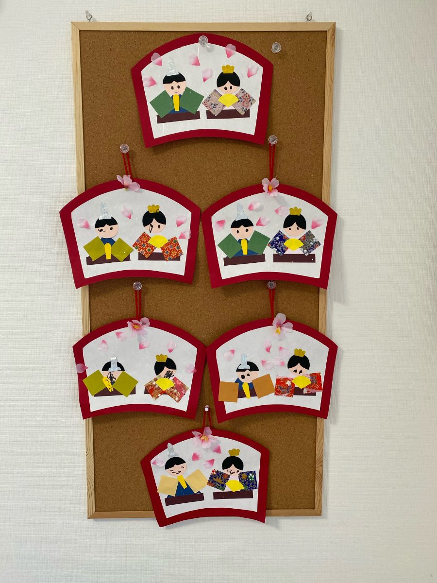 年長ひなまつり製作✿ – 認定こども園 虹の森カトリック幼稚園学校法人 北海道カトリック学園