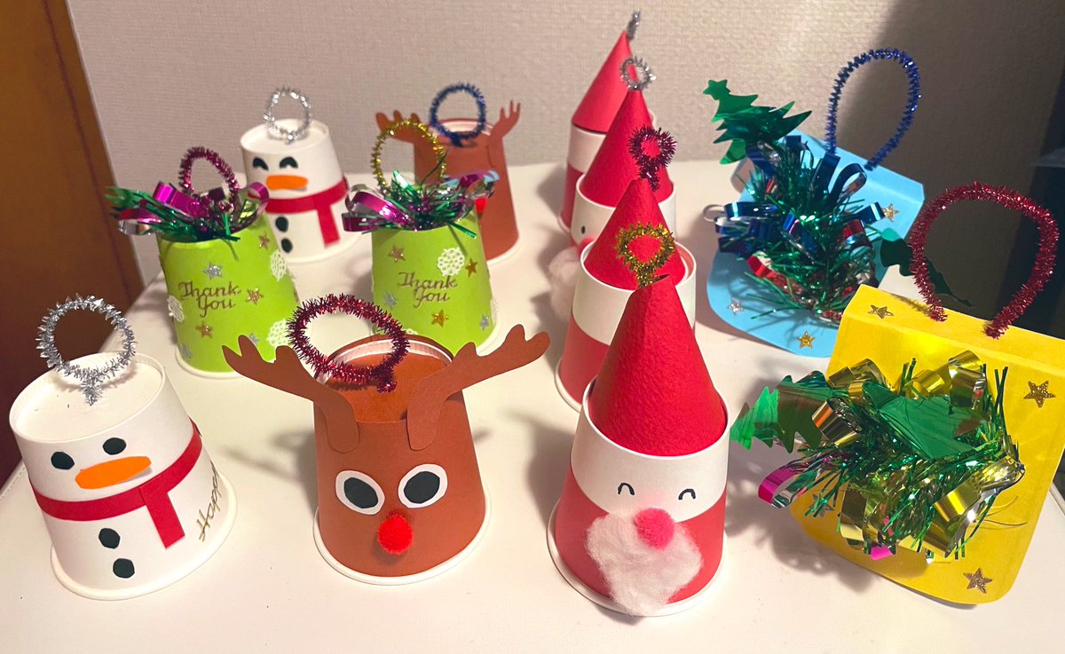 サンタ 作り方 クリスマス 飾り 手作り 紙 コップ - Wanda Baker クリスマス 紙コップ 手作り
