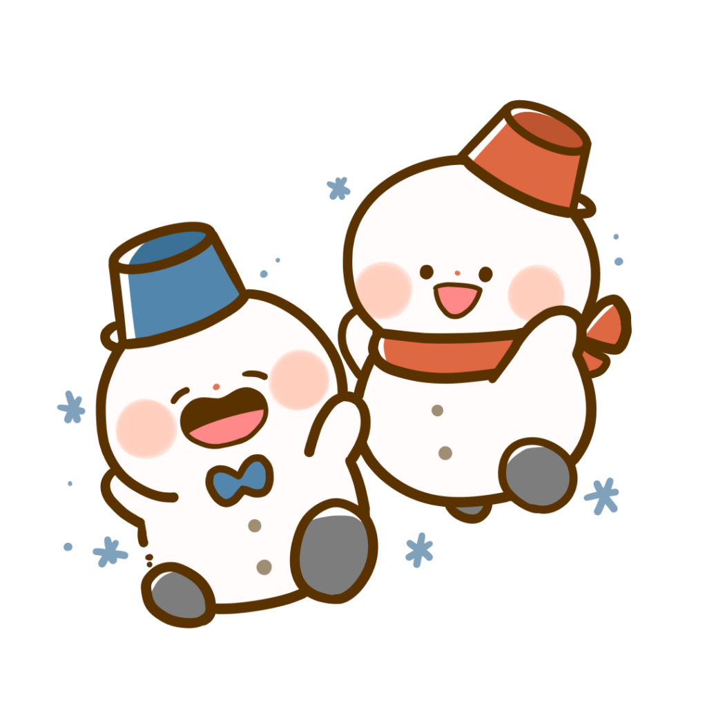 手袋や雪の結晶の冬の罫線イラスト無料の線・ライン素材 飾り罫線イラスト.com