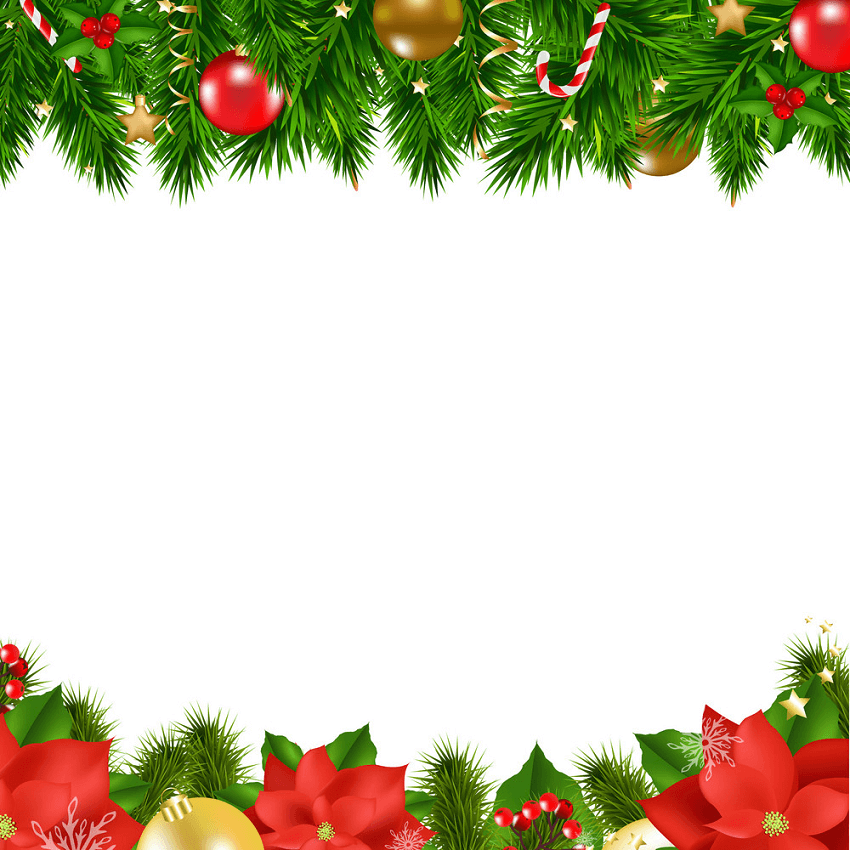 プレゼントなどのクリスマスの罫線イラスト無料の線・ライン素材 飾り罫線イラスト.com