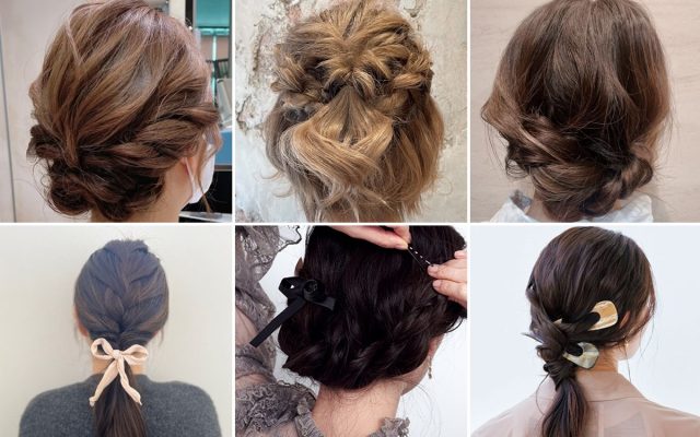 結婚式お呼ばれ髪型 ミディアムヘアのとにかく簡単アレンジ術21選みんなのウェディングニュース