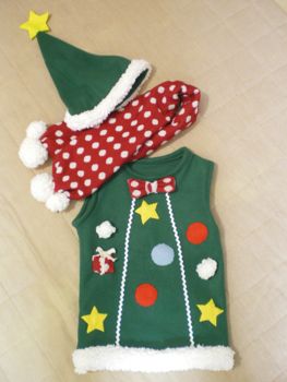 手作りクリスマス 100均フェルトでサンタ衣装上着の作り方みみねこ日誌