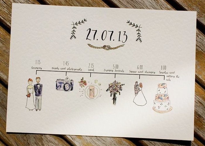 結婚式プログラムテンプレートでおしゃれなデザインを無料で作成！Canva