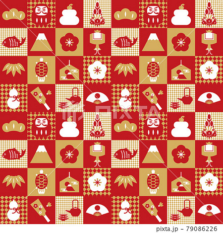 中華模様と龍のかっこいい中国の旧正月のデザインイラスト240670928- イメージマート