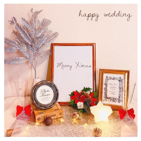 クリスマス婚＊雪降るウェディングツリー 結婚証明書 ウェルカムボード 人前式 ウェルカムスペース その他ペーパーアイテム momo.design 通販15164085Creema クリーマ