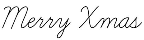 How to write Merry Christmas with Fountain pen 筆記体でクリスマスカード